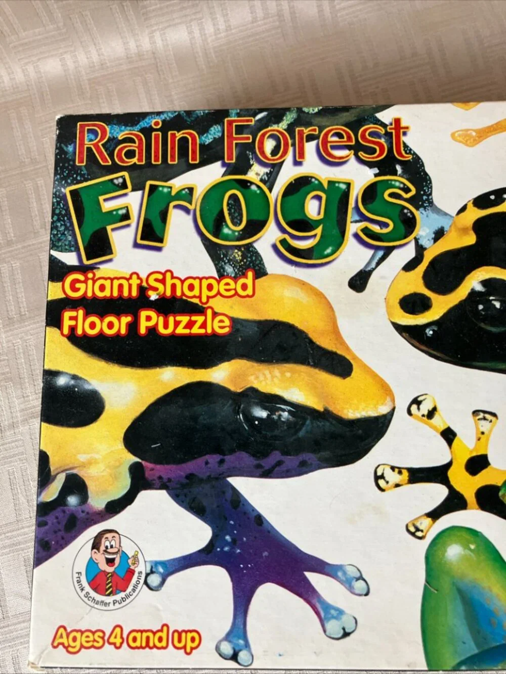 1996 Rainforest Frogs Floor Puzzle 50 Large Pieces 2'x3' Ages 4 and Up, EUC